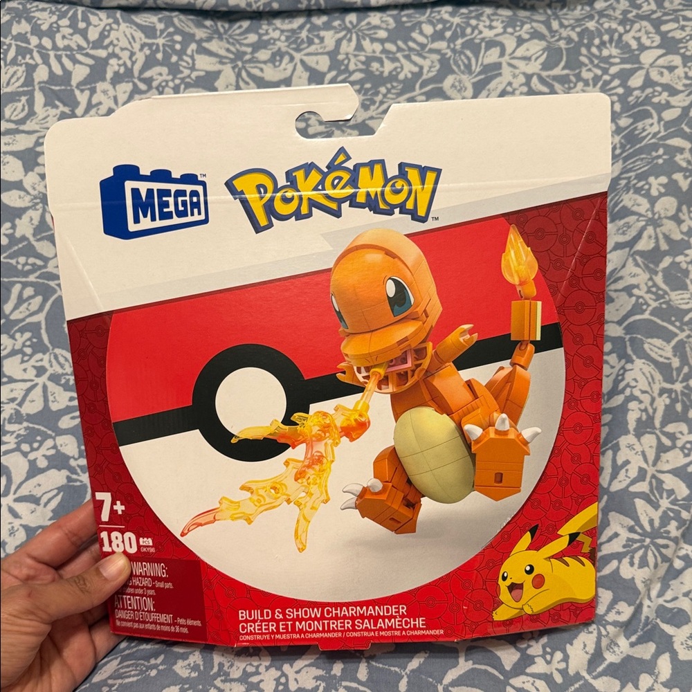 Mattel Mega Pokémon Charmander Set with Orange and Yellow